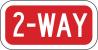 3PLW3 - Traffic Sign, 6 x 12In, WHT/R, 2-Way, Text Подробнее...
