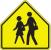 3PML9 - Traffic Sign, 24 x 24In, BK/FLUOR YEL, SYM Подробнее...