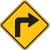 6AHN4 - Traffic Sign, 24 x 24In, BK/YEL, SYM, W1-1R Подробнее...