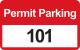 3TMD4 - Parking Permits, Bumper, Wht/Red, PK 100 Подробнее...