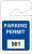 3TME8 - Parking Permits, Rearview, Wht/Red, PK 100 Подробнее...