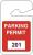 3TMF2 - Parking Permits, Rearview, Wht/Red, PK 100 Подробнее...