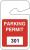 3TMF3 - Parking Permits, Rearview, Wht/Red, PK 100 Подробнее...