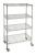 3TPA6 - Wire Cart, 4 Shelf, Chrome, 60x24x67 In. Подробнее...