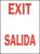 3TU30 - Exit Sign, 14 x 10In, R/WHT, Exit/Salida Подробнее...