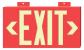 3TY26 - Exit Sign, 8 x 15In, YEL/R, Exit, ENG, SURF Подробнее...