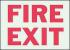 3UB17 - Fire Exit Sign, 7 x 10In, R/GRN, Fire Exit Подробнее...