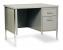 3XE76 - Desk, Single Pedestal, Gray Подробнее...