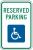 3YPF7 - Parking Sign, 18 x 12In, GRN and BL/WHT Подробнее...
