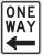 6CFV4 - Traffic Sign, 24 x 18In, BK/WHT, OW, R6-2L Подробнее...