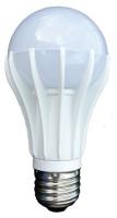 40D456 LED Light Bulb, A19, Med Screw, 2700K, 7W