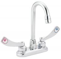 40D654 Lavatory Faucet, 3/4 In, Chrome, Lever