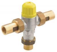 40D681 Valve, 3/8 In, Chrome, Lever