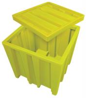 40H666 Bulk Container, 45x45x44, PE, Yellow