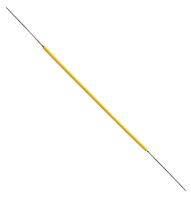 40J731 Wire, Pre-Stripped, 30 AWG, 3 in, Ylw, PK50