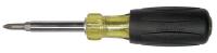 40J753 Multi-Bit Screwdriver, 6-in-1, 7-1/2 in