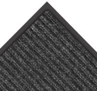 40K154 Entrance Mat, Indoor, 3x6ft., Charcoal