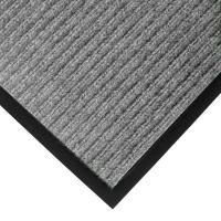 40K185 Entrance Mat, Rib, Indoor, 6x60ft., Gray