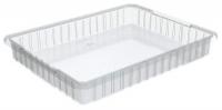 40K433 Tote Box, Modular, 22-1/2 x 17-3/8 x 3, Clr