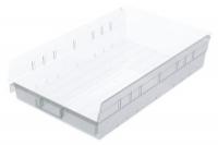 40K448 Shelf Bin, 17-7/8 x 11-1/8 x 4, Clear