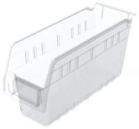 40K450 Shelf Bin, 11-5/8 x 4-1/8 x 6, Clear
