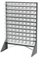 40K457 Hang Rail Syst, Sgl-Side, 96 Bins, Clear