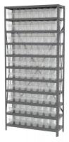 40K550 Bin Shelving, Steel, 36x12x79, 80 Bins