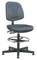 40K975 Task Chair, Poly, 20 to 27-1/2 in.