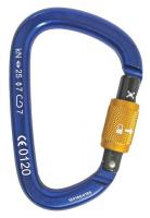 40L894 Carabiner, Screwlock, Alum, Strength 25 KN