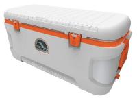 40M271 Full Size Chest Cooler, 120 qt, Wht/Org