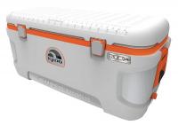 40M274 Full Size Chest Cooler, 120 qt, Wht/Org