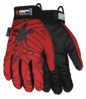 40M357 Cut Resistant Glovess , Red/Black, XL, PR