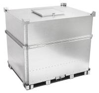 40M360 Bulk Container, Silver, 59-1/4x48x52-3/4
