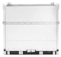 40M361 Bulk Container, Silver, 59-1/4x48x52-3/4