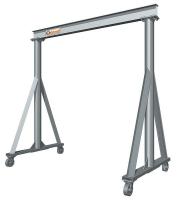 40N114 Prtbl Gantry Crane, 2000Lb, Max Ht 9 ft2In