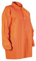 40N259 Disposable Lab Coat, Orange, 3XL, PK 30