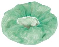 40N274 Bouffant Cap, PP, 21 in., Green, PK 1000