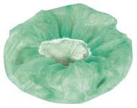 40N277 Bouffant Cap, PP, 24 in., Green, PK 1000