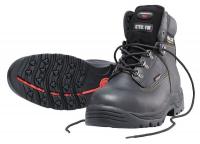 40N297 Work Boot, Steel Toe, 6In, Black, 8-1/2, PR