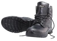 40N374 Work Boot, Steel Toe, 6In, Black, 14, PR