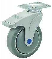 40N423 Twin Wheel Casters, 275 lb., Total-Lock