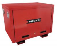 40P213 Road Box, Drop Front, 34 x 23 x 25 in, Red