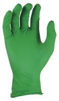 40P293 Disposable Gloves, Nitrile, S, Green, PK100