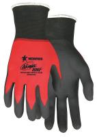 40P609 Coated Gloves, Black/Red, XS, PR