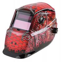 40P666 Welding Helmet, 9-13, Red/Black