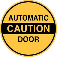 40R204 Caution Sign, 6 x6In, Black/Yellow