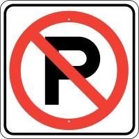 40R449 Traffic Sign, 24 x 24In, Black and Red/Wht