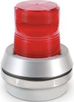 41A004 Horn Strobe, Red, Cast Aluminum, 24VDC