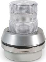 41A005 Horn Strobe, White, Cast Aluminum, 24VDC