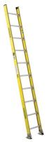 41D264 Straight Ladder, H 10 ft., Fiberglass